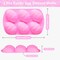 Easter Egg Silicone Molds, Pink Silicone Cake Molds for Baking for Holiday/Birthday/Party, Large Stuffed Chocolate Breakable Egg Molds for Dessert, 6 Cavities 2 Pcs